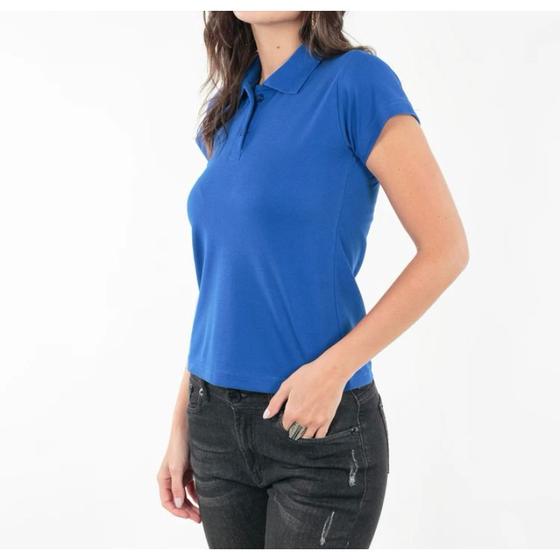 Imagem de Blusa polo básica algodão feminina dia a dia