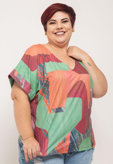 Imagem de Blusa Predilects Ampla Estampada Verde