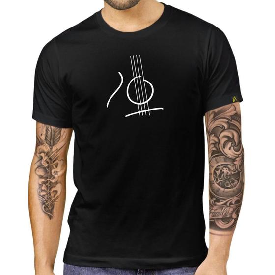 Imagem de Blusa preta masculina violão