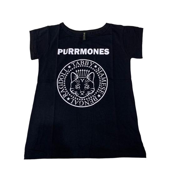 Imagem de Blusa Ramones Gatos Gatinhos Blusinha Camiseta Baby Look Feminina Sfm909