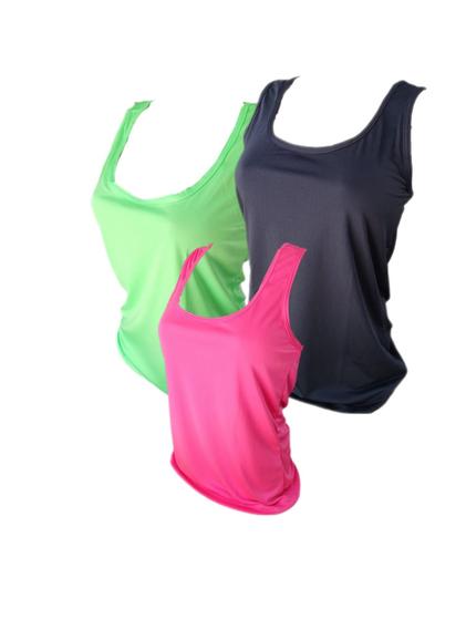 Imagem de Blusa Regata Costas Nadador Dry Fit Treino Fitness Acadêmia Kit 3 peças