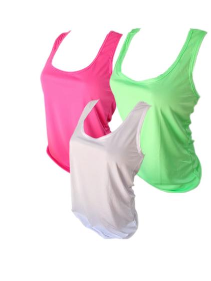 Imagem de Blusa Regata Costas Nadador Dry Fit Treino Fitness Acadêmia Kit 3 peças