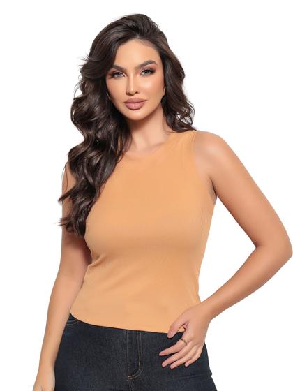 Imagem de Blusa Regata Feminina Canelado Rib - Z0023