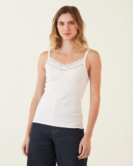 Imagem de Blusa Regata Feminina Ribana com Renda Malwee Ref. 68850