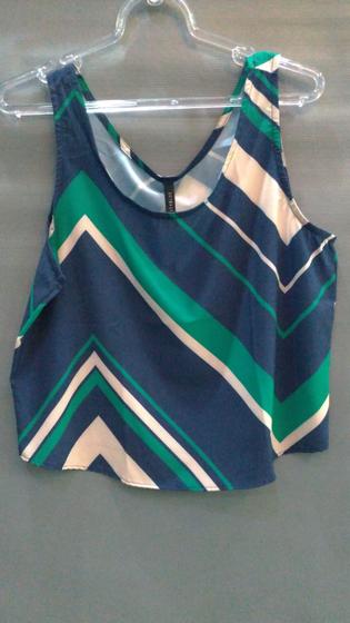 Imagem de Blusa regata tecido leve, estampada