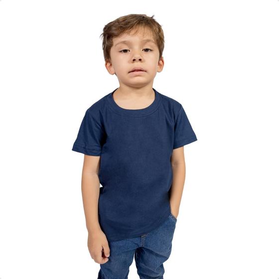 Imagem de Blusa Roupa De Criança Infantil Menina Menino Básica Lisa