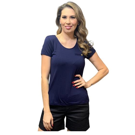 Imagem de Blusa rovitex manga curta feminino ref: rov915275