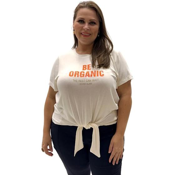 Imagem de Blusa Secret Glam Manga Curta Plus Size Feminina