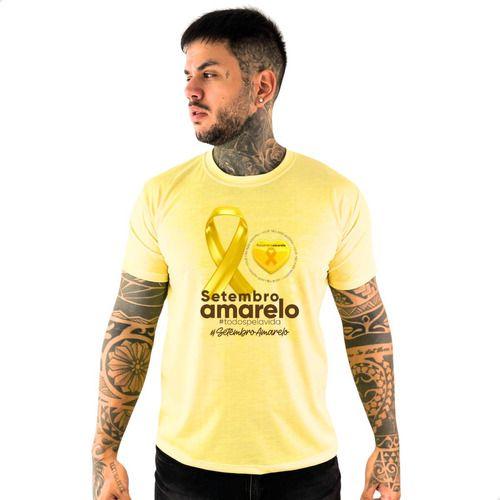 Imagem de Blusa Setembro Amarelo Camiseta Campanha Todos Pela Vida