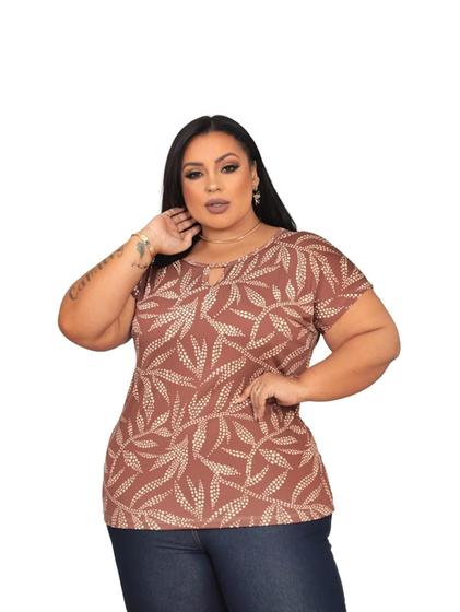 Imagem de Blusa Social Feminina Plus Size Moda Evangélica /Blusa para gordinha/Plus Size Igreja Trabalho 2530PAI