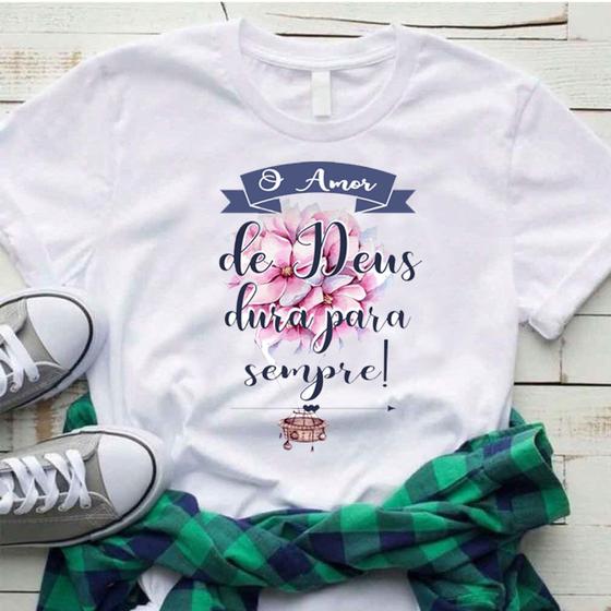 Imagem de Blusa T-shirt Camiseta Feminina Estampada - Cristãn- Várias Estampas 05