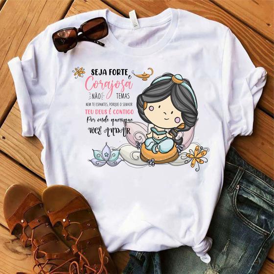 Imagem de Blusa T-shirt Camiseta Feminina Estampada -Princesa- Várias Estampas 04