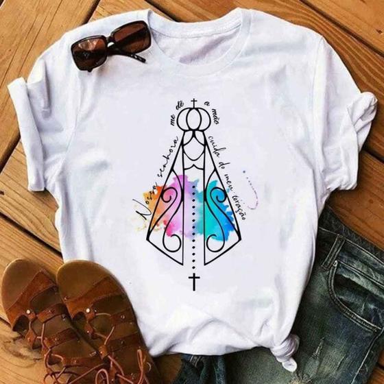 Imagem de Blusa T-shirt Camiseta Feminina Estampada Várias Estampas 93