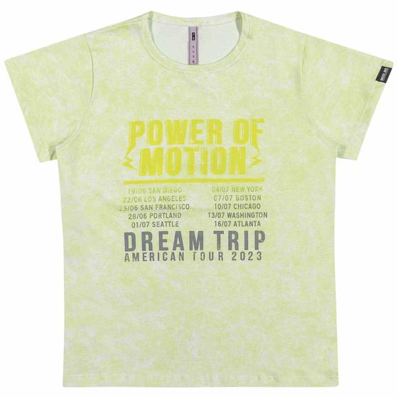 Imagem de Blusa T-Shirt Menina Mod.me em Algodão - Amarelo Neon