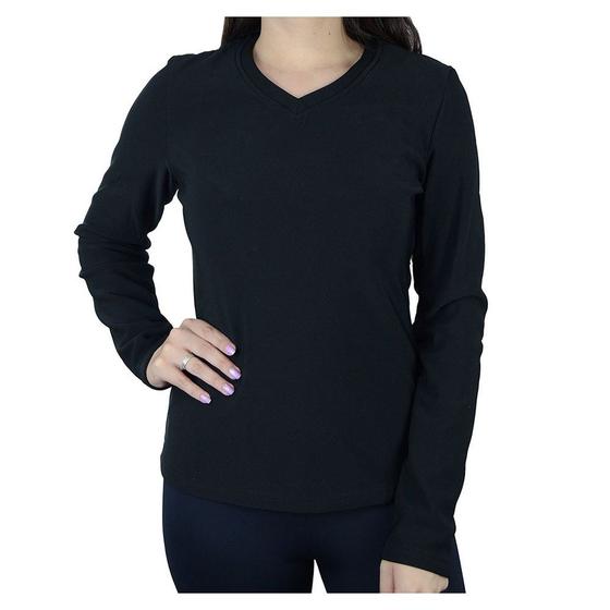 Imagem de Blusa Térmica Feminina City Lady Plus Size Preta - 678034