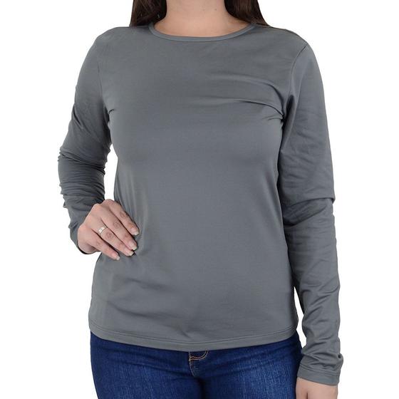 Imagem de Blusa Térmica Feminina Lado Avesso Cinza - L124