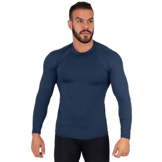 Imagem de Blusa Térmicas Masculina Longa Segunda Pele Proteção UV