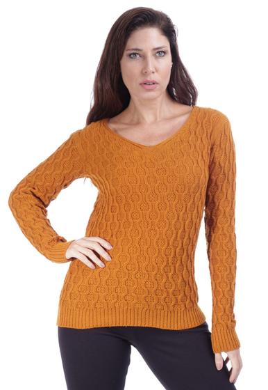 Imagem de Blusa Tricot Amazonia Vital Colmeia Orange