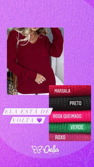 Imagem de Blusa tricot com detalhe de bolso