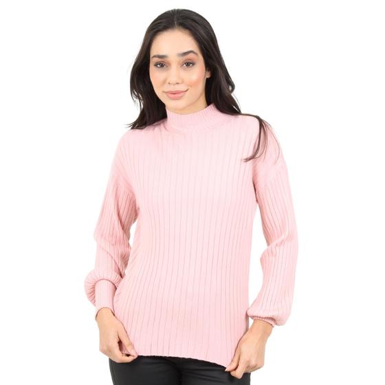 Imagem de Blusa Tricot Feminina Manga Princesa