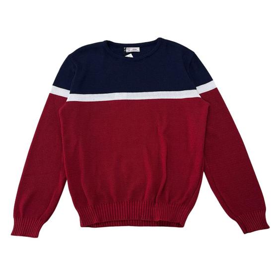 Imagem de Blusa Tricot Masculina Malha Grossa Inverno Duas Cores Tamanho M Malharia Star