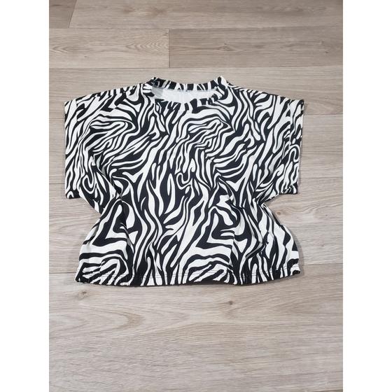 Imagem de Blusa tshirt zebra viscolaycra manga curta feminina