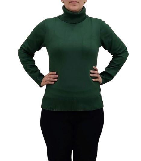 Imagem de Blusa verde militar com gola role