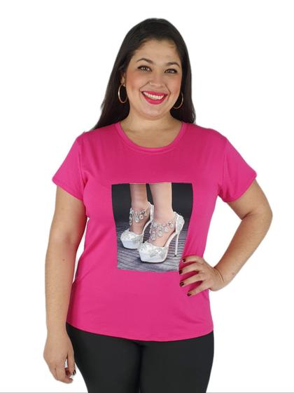 Imagem de Blusa Viscolycra T-shirts Plus Size Variadas(COD121)