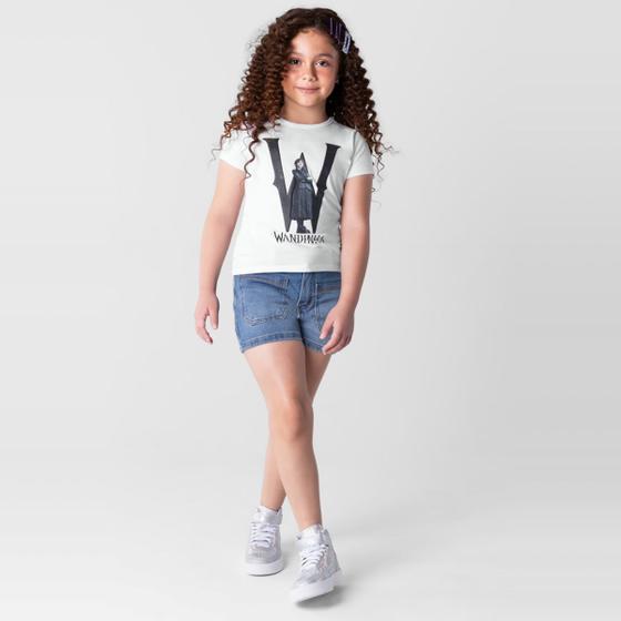 Imagem de Blusa Wandinha infantil menina em malha Brandili