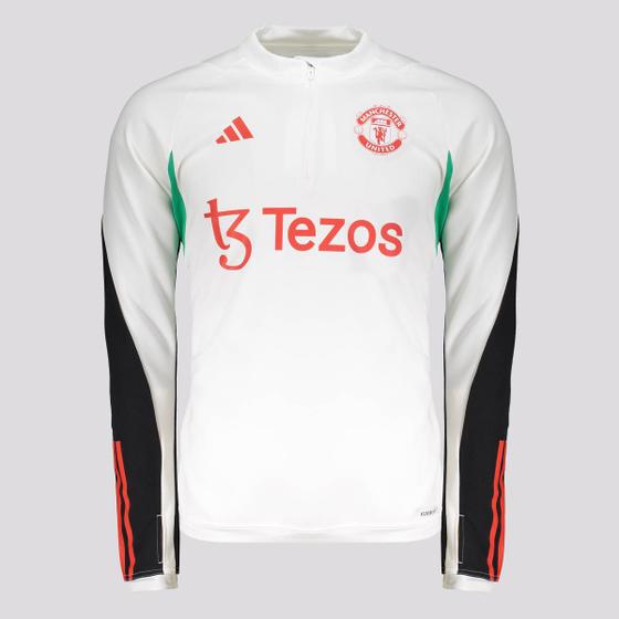 Imagem de Blusão Adidas Manchester United Treino Branca