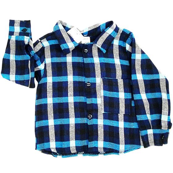 Imagem de Blusão Camisa Flanelada Xadrez Infantil Festa Arraiá Junina 