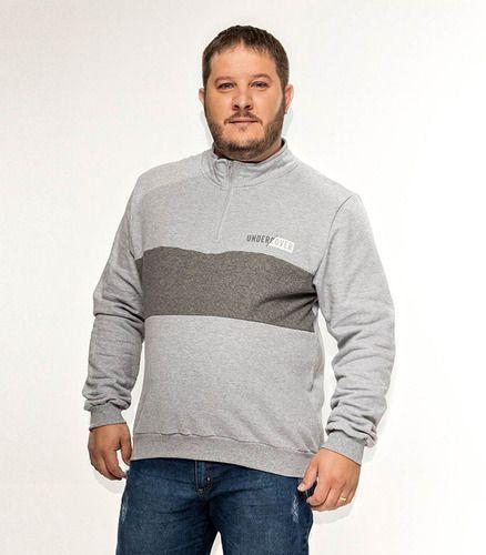 Imagem de Blusão Masculino Moletom Flanelado Plus Size G1 A G4