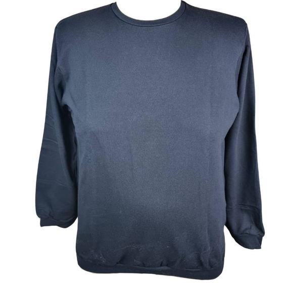 Imagem de Blusão Masculino Moletom Sem Zíper 100% Algodão Plus Size