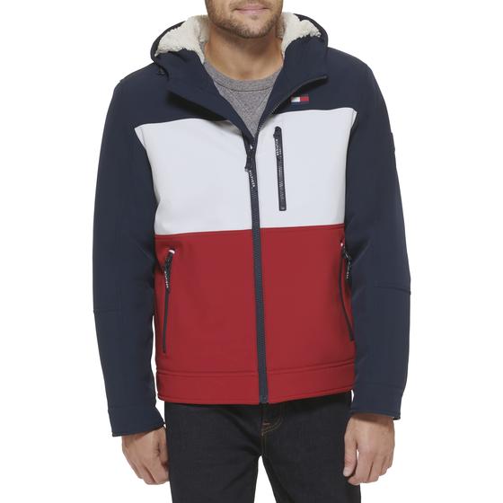 Imagem de Blusão Masculino Tommy Hilfiger com Capuz Soft Shell GG