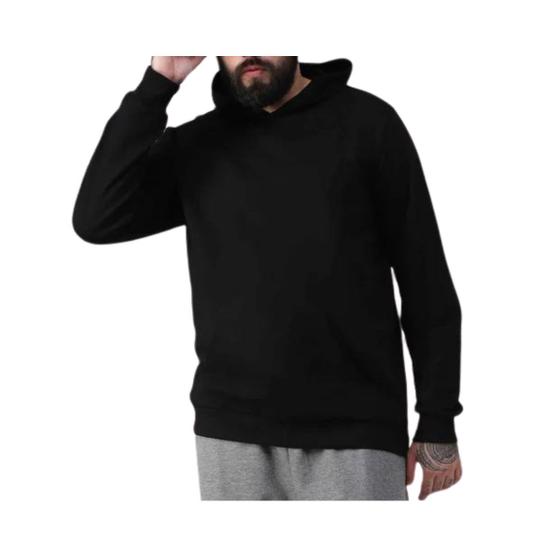 Imagem de Blusão Moletom Basicamente Flanelado Com Capuz 1000090474