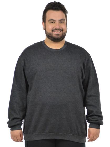 Imagem de Blusão moletom flanelado plus size masculino fenomenal