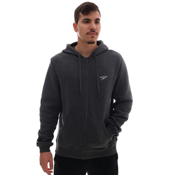 Imagem de Blusão Speedo Hoodie Kangaroo Mescla Cinza Escuro