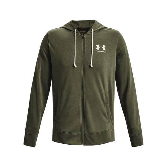 Imagem de Blusão Under Armour Ua Rival Terry Lc Fz Verde - Masculino