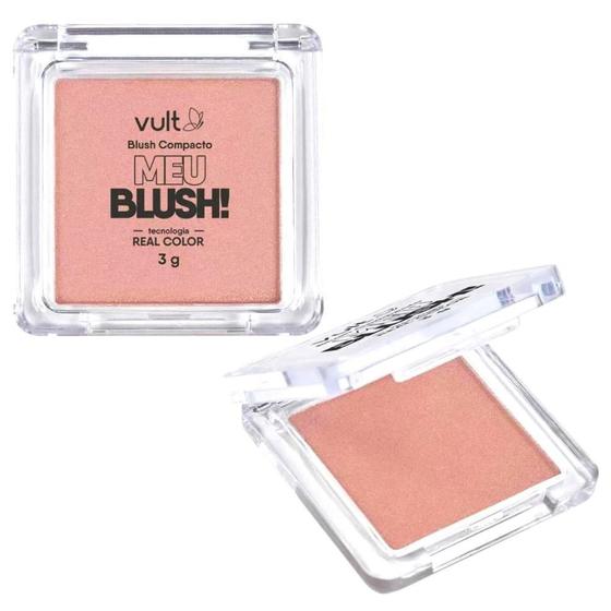 Imagem de Blush Compacto Meu Blush! Vult Real Color Rosa Matte 3g