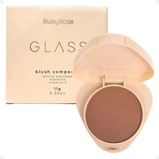 Imagem de Blush Compacto Ruby Rose Glass Gb30 Hb-6120-3