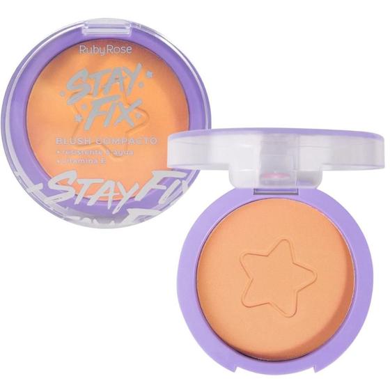Imagem de Blush Compacto Ruby Rose Stay Fix Andrômeda 6g