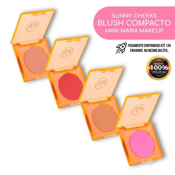 Blush Compacto Sunny Cheeks Lançamento da Mari Maria Makeup 3g Blush