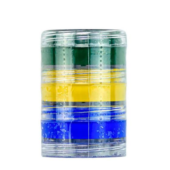 Imagem de Blush Cremoso -  Azul Verde e Amarelo - 3 unidades - Color Make - Rizzo