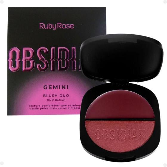 Imagem de Blush Duo Ruby Rose Obsidian Gemini Og03 7,9G