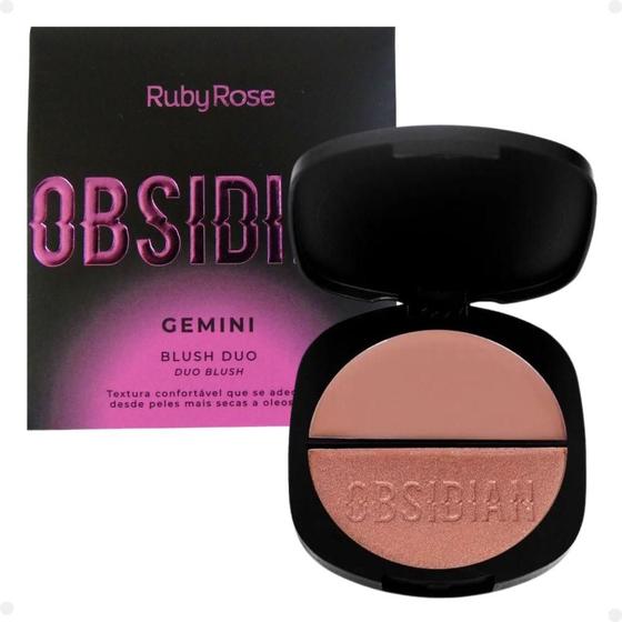 Imagem de Blush Duo Ruby Rose Obsidian Gemini Og05 7,9g