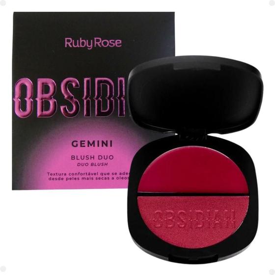 Imagem de Blush Duo Ruby Rose Obsidian Gemini Og06 7,9G