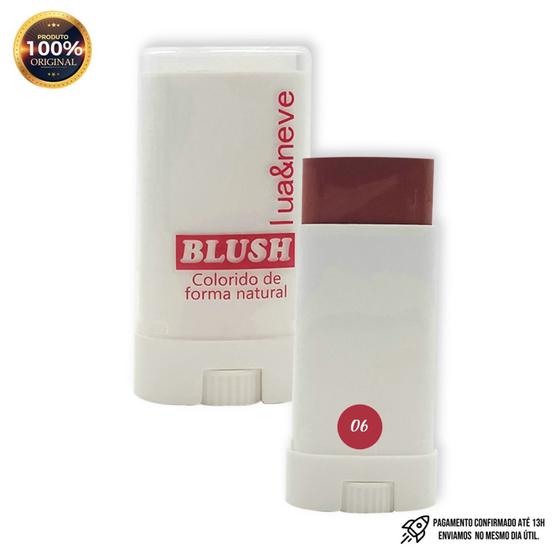 Imagem de Blush em Bastão da Lua e Neve Colorido de Forma Natural Cor 06