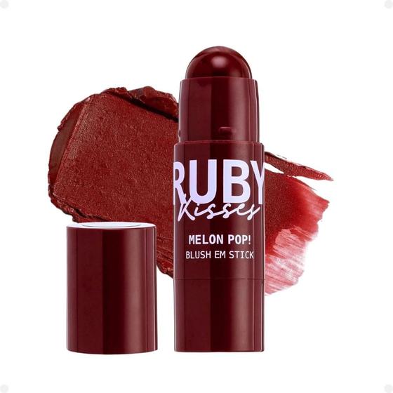 Imagem de Blush em Stick Ruby Kisses Melon Pop! 03 Terracotta Pop Mbs03b