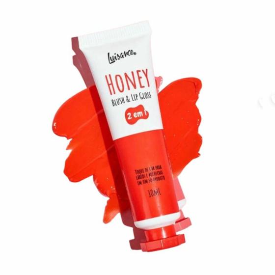 Imagem de Blush líquido e lip gloss honey luisance
