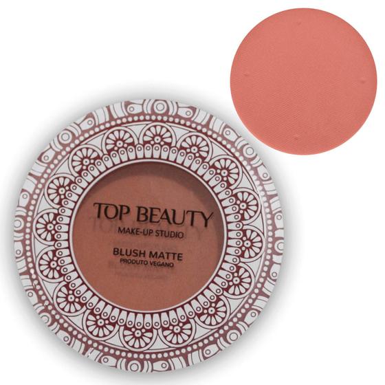 Imagem de Blush Matte Vegano Top Beauty Make Up Studio Cor 01